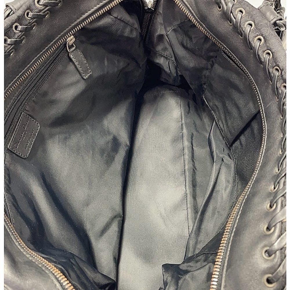 CHRISTIAN DIOR Monogram Ethnic Shoulder Bag Black - Picture 9 of 13